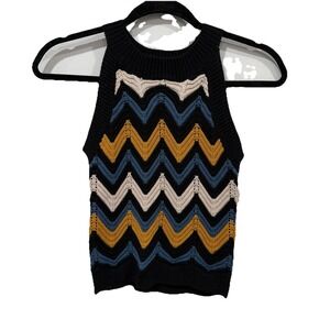 Women's Elan Knit Tank Top Size Small S Multicolor Top Short Blouse NWT